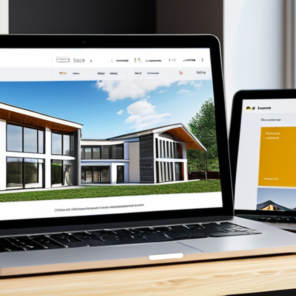 건축자재 B2C 마케팅 사례 - Digital Construction Showcase**

"A bright and modern website interface featuring various constructi...